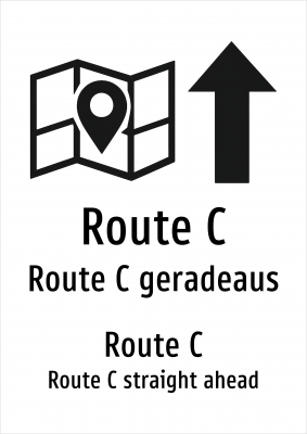 Route C - Route C geradeaus