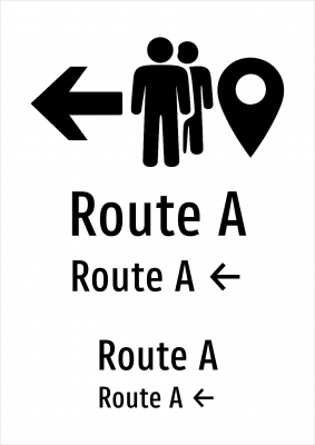 Route A - Route A ←