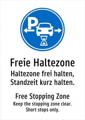 Freie Haltezone - Haltezone frei halten, Standzeit kurz halten.