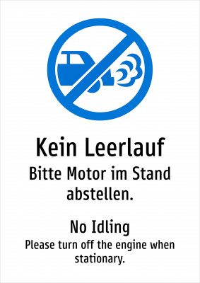 Kein Leerlauf - Bitte Motor im Stand abstellen.
