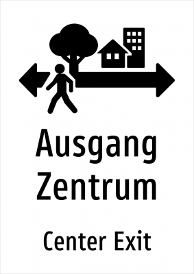 Ausgang Zentrum