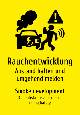 Rauchentwicklung - Abstand halten und umgehend melden