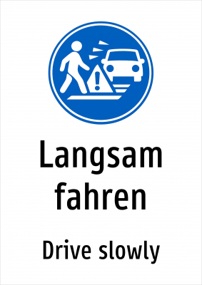 Langsam fahren