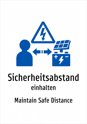 Sicherheitsabstand - einhalten