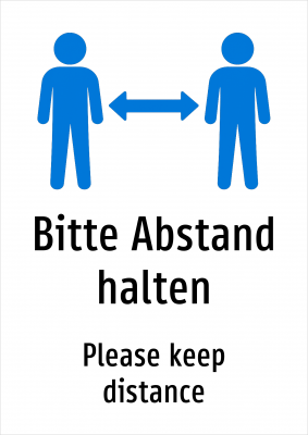 Bitte Abstand halten