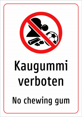 Kaugummi verboten