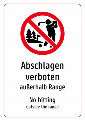 Abschlagen verboten - außerhalb Range