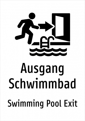 Ausgang Schwimmbad