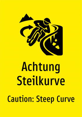 Achtung Steilkurve