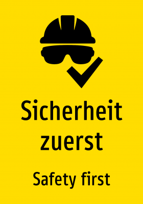 Sicherheit zuerst