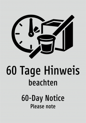 60 Tage Hinweis - beachten