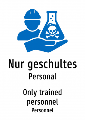 Nur geschultes - Personal