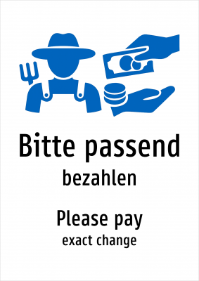 Bitte passend - bezahlen