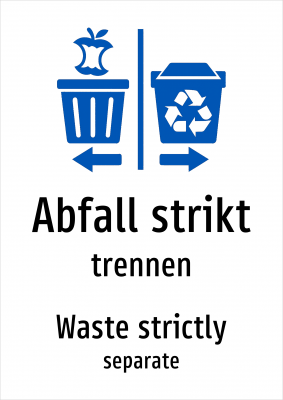 Abfall strikt - trennen