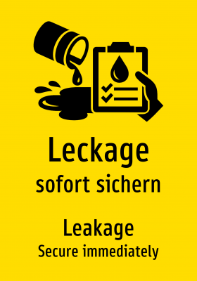 Leckage - sofort sichern