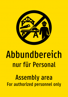 Abbundbereich - nur für Personal