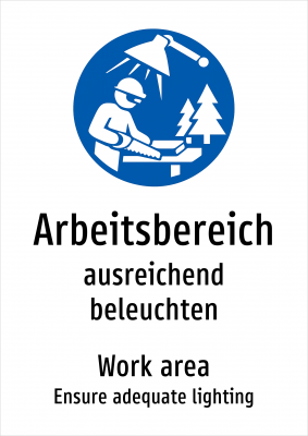 Arbeitsbereich - ausreichend beleuchten
