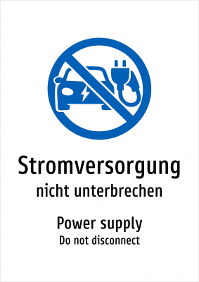 Stromversorgung - nicht unterbrechen