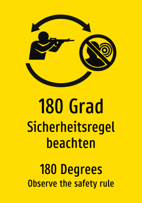180 Grad - Sicherheitsregel beachten