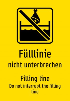 Fülllinie - nicht unterbrechen