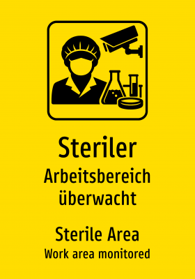 Steriler - Arbeitsbereich überwacht