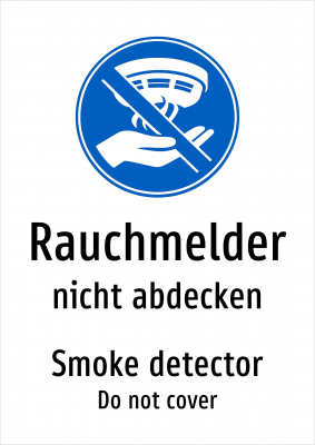 Rauchmelder - nicht abdecken