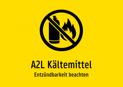 A2L Kältemittel - Entzündbarkeit beachten