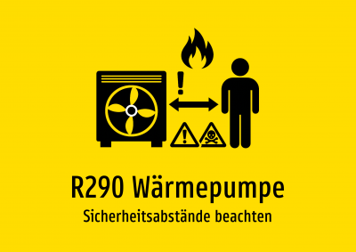 R290 Wärmepumpe - Sicherheitsabstände beachten