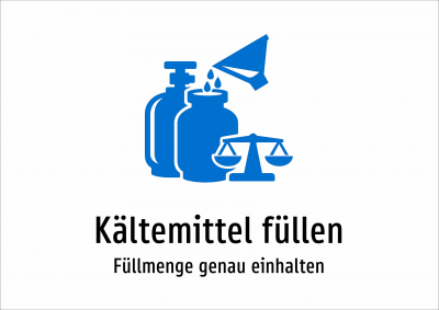Kältemittel füllen - Füllmenge genau einhalten