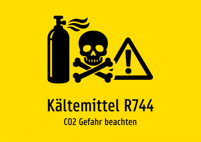 Kältemittel R744 - CO2 Gefahr beachten