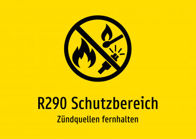 R290 Schutzbereich - Zündquellen fernhalten