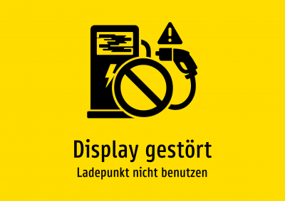 Display gestört - Ladepunkt nicht benutzen
