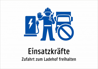 Einsatzkräfte - Zufahrt zum Ladehof freihalten