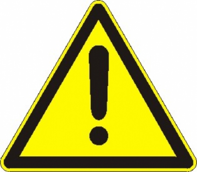 Warnung vor einer Gefahrstelle