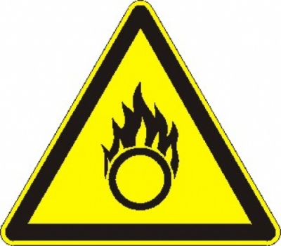 Warnung vor brandfördernden Stoffen