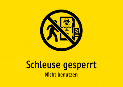 Schleuse gesperrt - Nicht benutzen