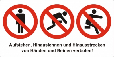 Aufstehen,Hinauslehnen und Hinausstrecken 