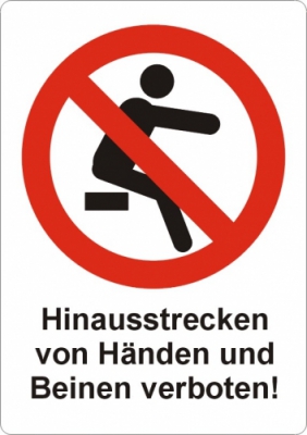 Hinauslehnen/Hinausstrecken