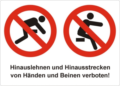 Hinauslehnen/Hinausstrecken