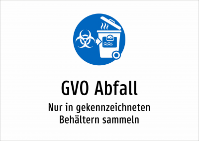 GVO Abfall - Nur in gekennzeichneten Behältern sammeln