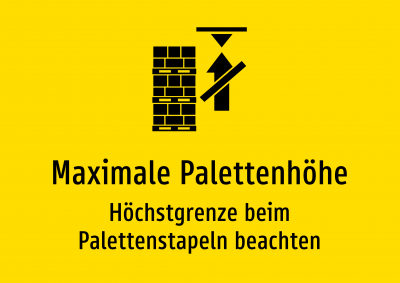 Maximale Palettenhöhe - Höchstgrenze beim Palettenstapeln beachten
