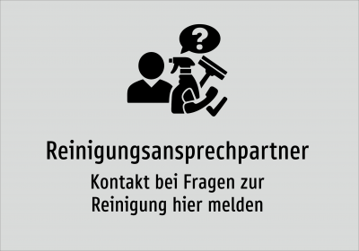 Reinigungsansprechpartner - Kontakt bei Fragen zur Reinigung hier melden