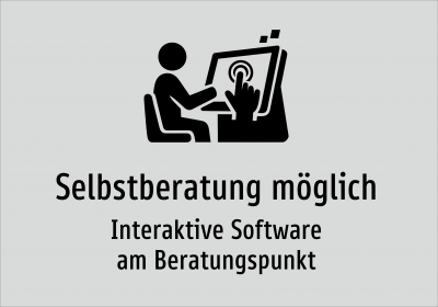 Selbstberatung möglich - Interaktive Software am Beratungspunkt