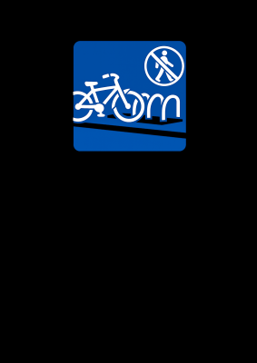 Fahrradständer benutzen - Fahrräder nur im Abstellbereich parken, nicht auf Wegen