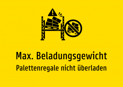 Max. Beladungsgewicht - Palettenregale nicht überladen