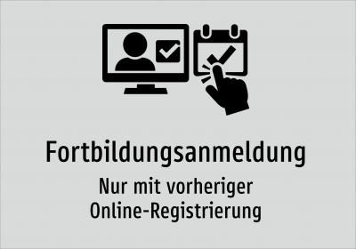 Fortbildungsanmeldung - Nur mit vorheriger Online-Registrierung