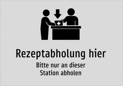 Rezeptabholung hier - Bitte nur an dieser Station abholen