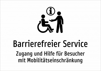 Barrierefreier Service - Zugang und Hilfe für Besucher mit Mobilitätseinschränkung