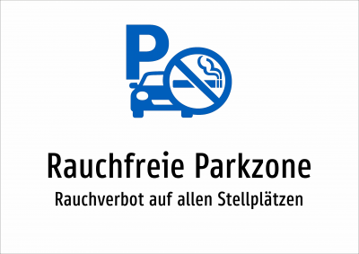 Rauchfreie Parkzone - Rauchverbot auf allen Stellplätzen