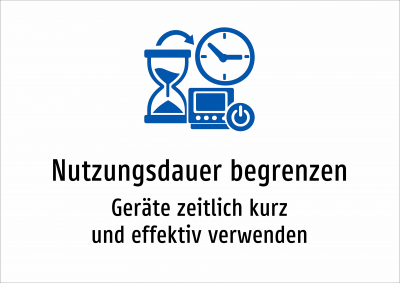 Nutzungsdauer begrenzen - Geräte zeitlich kurz und effektiv verwenden